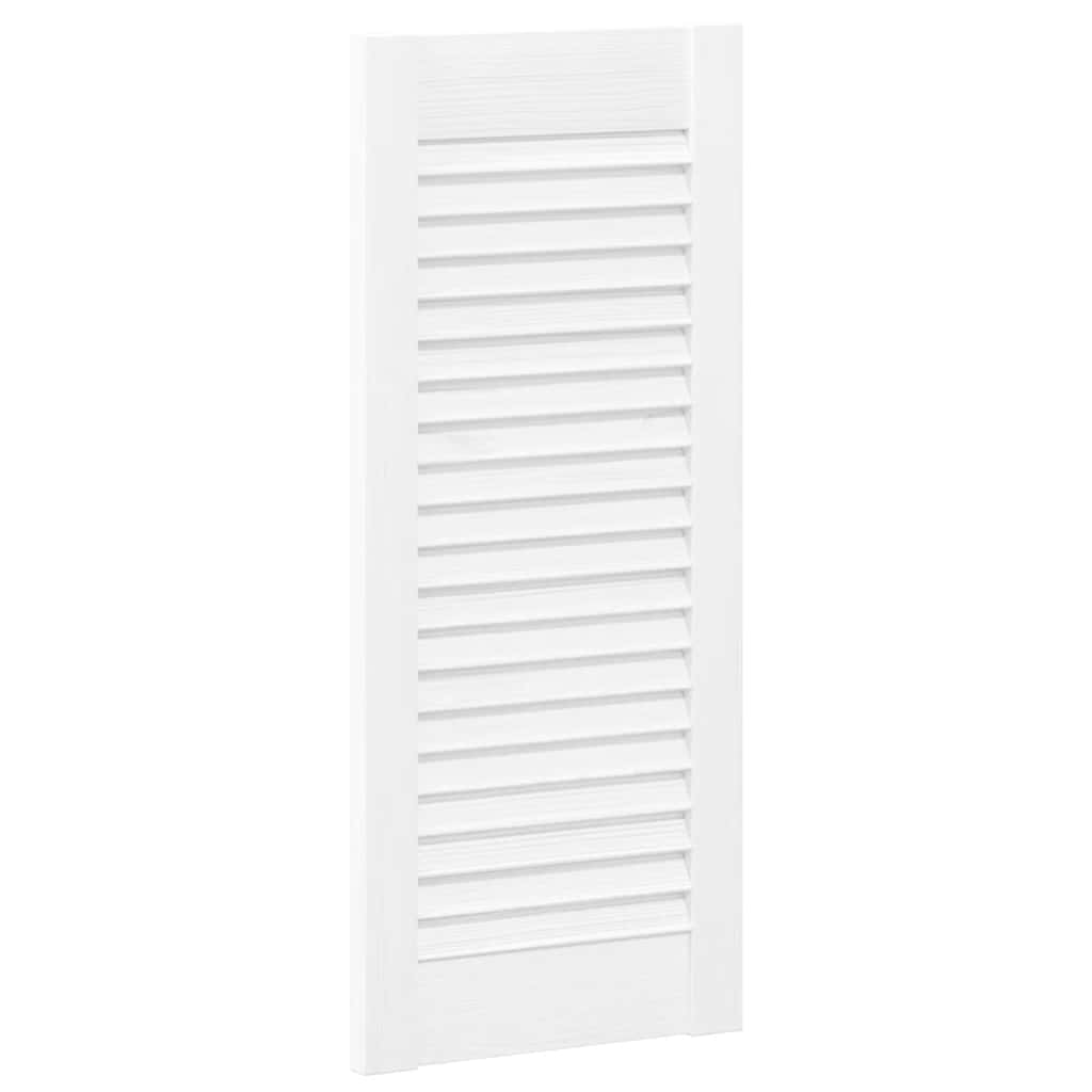 vidaXL Drzwi szafkowe żaluzjowe 2 szt. Białe 69x29,5 cm