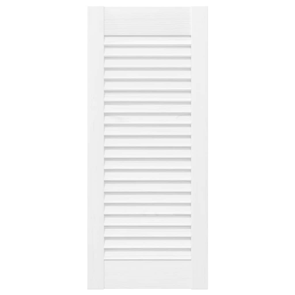 vidaXL Drzwi szafkowe żaluzjowe 2 szt. Białe 69x29,5 cm