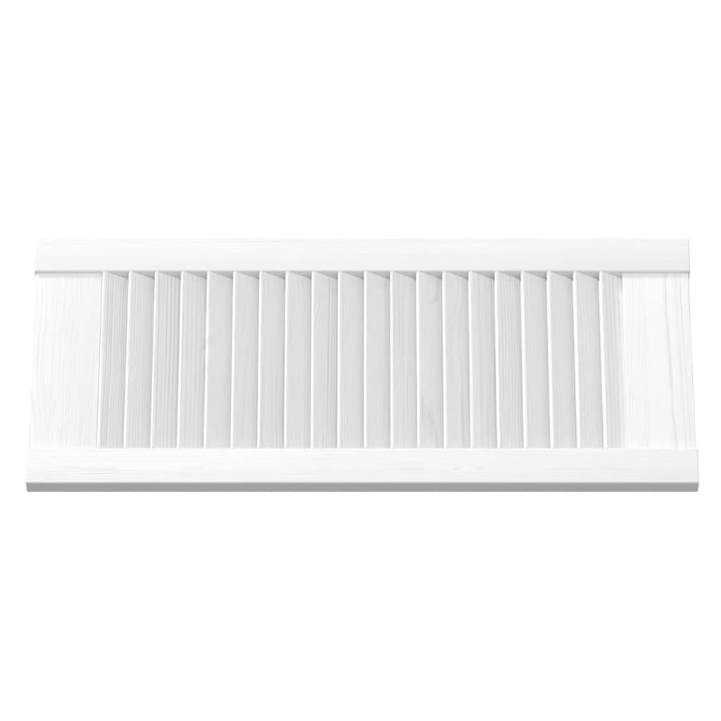 vidaXL Drzwi szafkowe żaluzjowe 2 szt. Białe 69x29,5 cm
