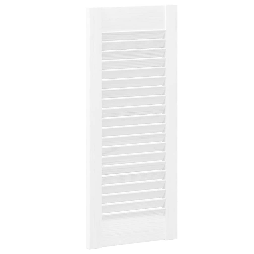 vidaXL Drzwi szafkowe żaluzjowe 2 szt. Białe 69x29,5 cm