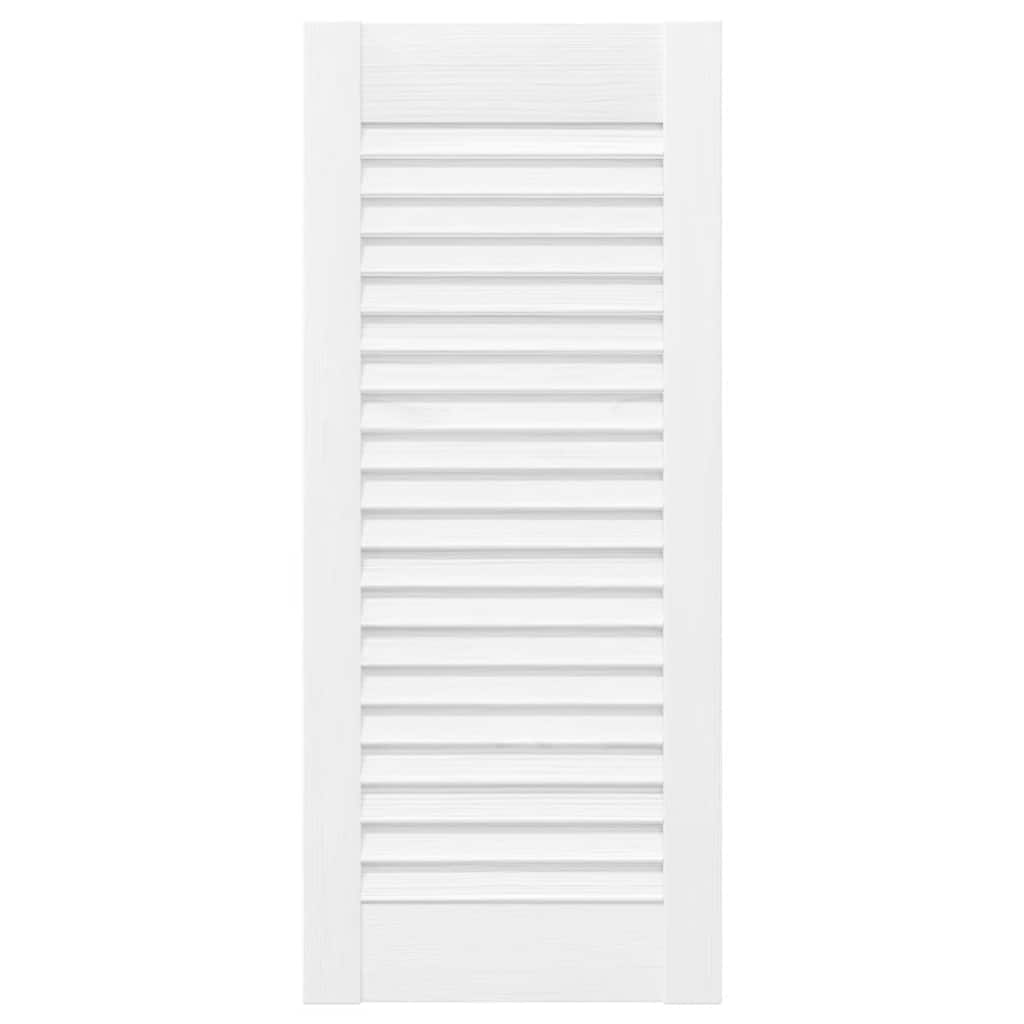 vidaXL Drzwi do szafek żaluzjowe 4 szt. Białe 69x29,5 cm
