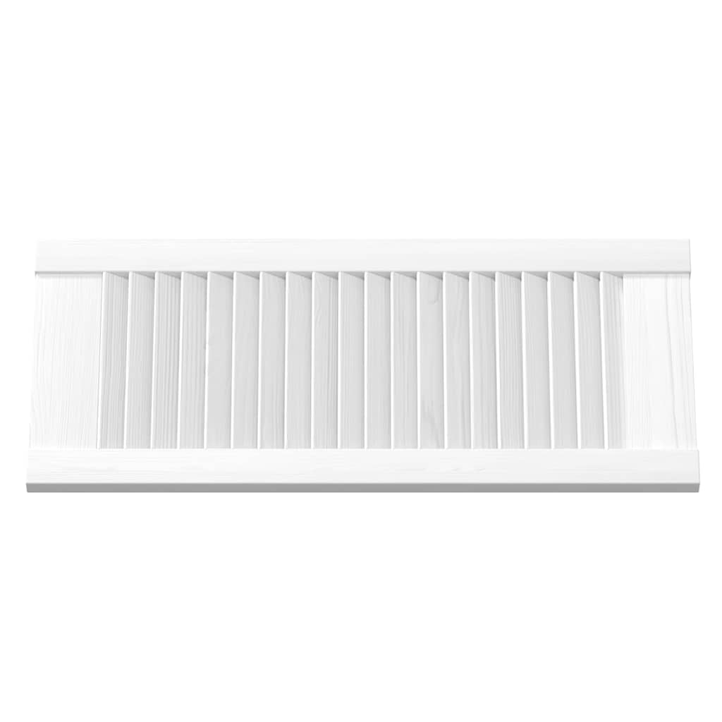 vidaXL Drzwi do szafek żaluzjowe 4 szt. Białe 69x29,5 cm