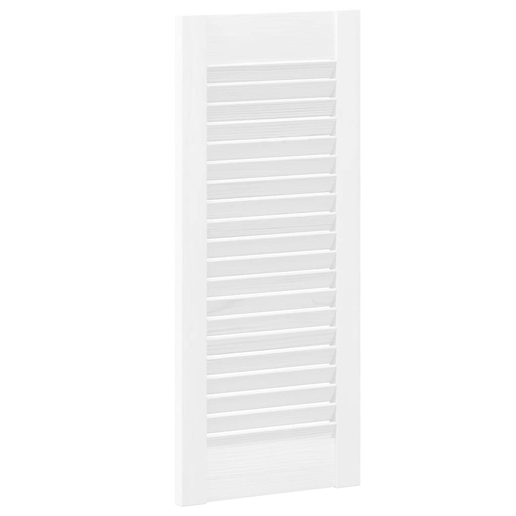 vidaXL Drzwi do szafek żaluzjowe 4 szt. Białe 69x29,5 cm