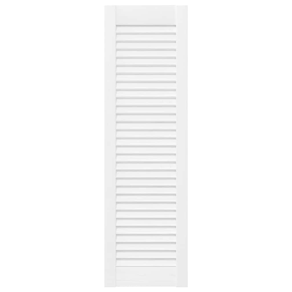 vidaXL Drzwi szafkowe żaluzjowe białe 99x29,5 cm