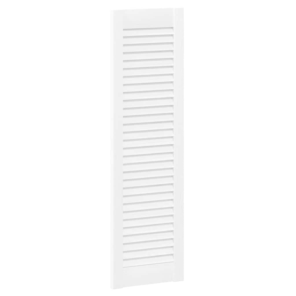 vidaXL Drzwi do szafek żaluzjowe 2 szt. Białe 99x29,5 cm
