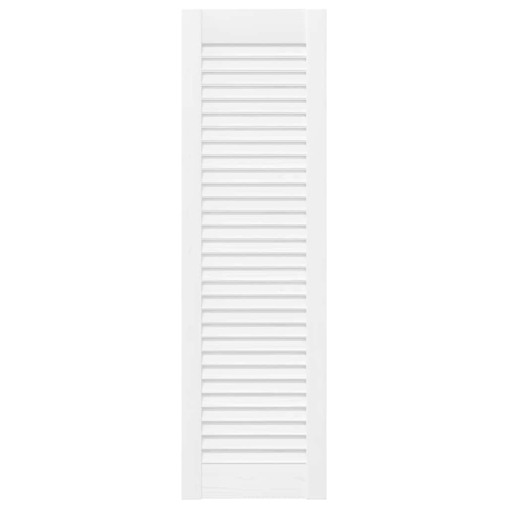vidaXL Drzwi do szafek żaluzjowe 2 szt. Białe 99x29,5 cm