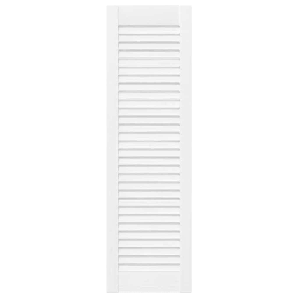 vidaXL Drzwi do szafek żaluzjowe 4 szt. Białe 99x29,5 cm