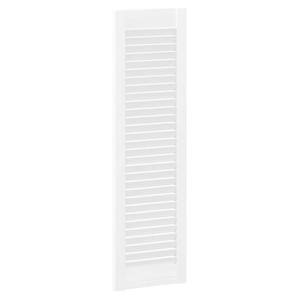 vidaXL Drzwi do szafek żaluzjowe 4 szt. Białe 99x29,5 cm