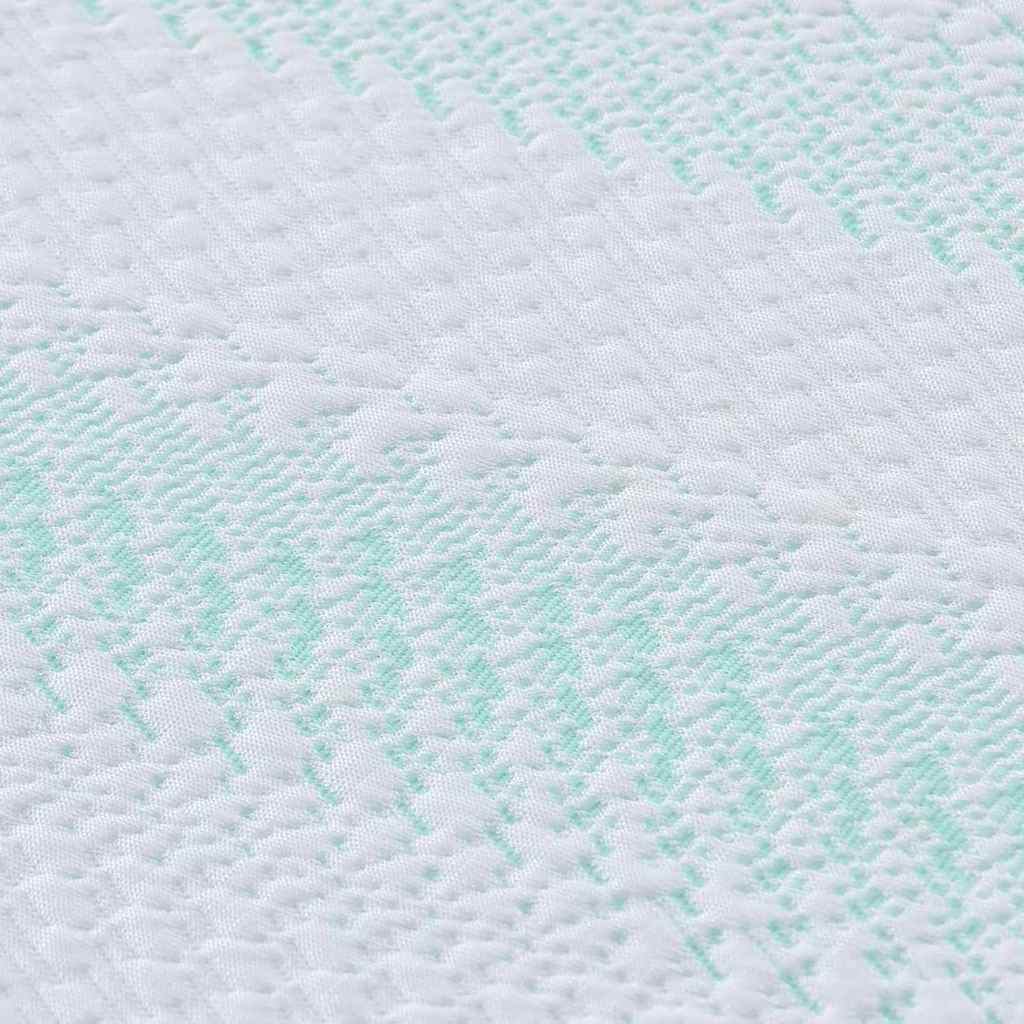 vidaXL Nakładka na materac Biały i zielony 70 x 200 cm