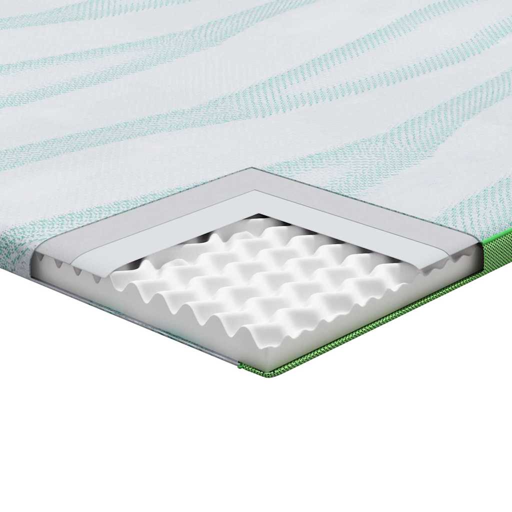 vidaXL Nakładka na materac Biały i zielony 70 x 200 cm