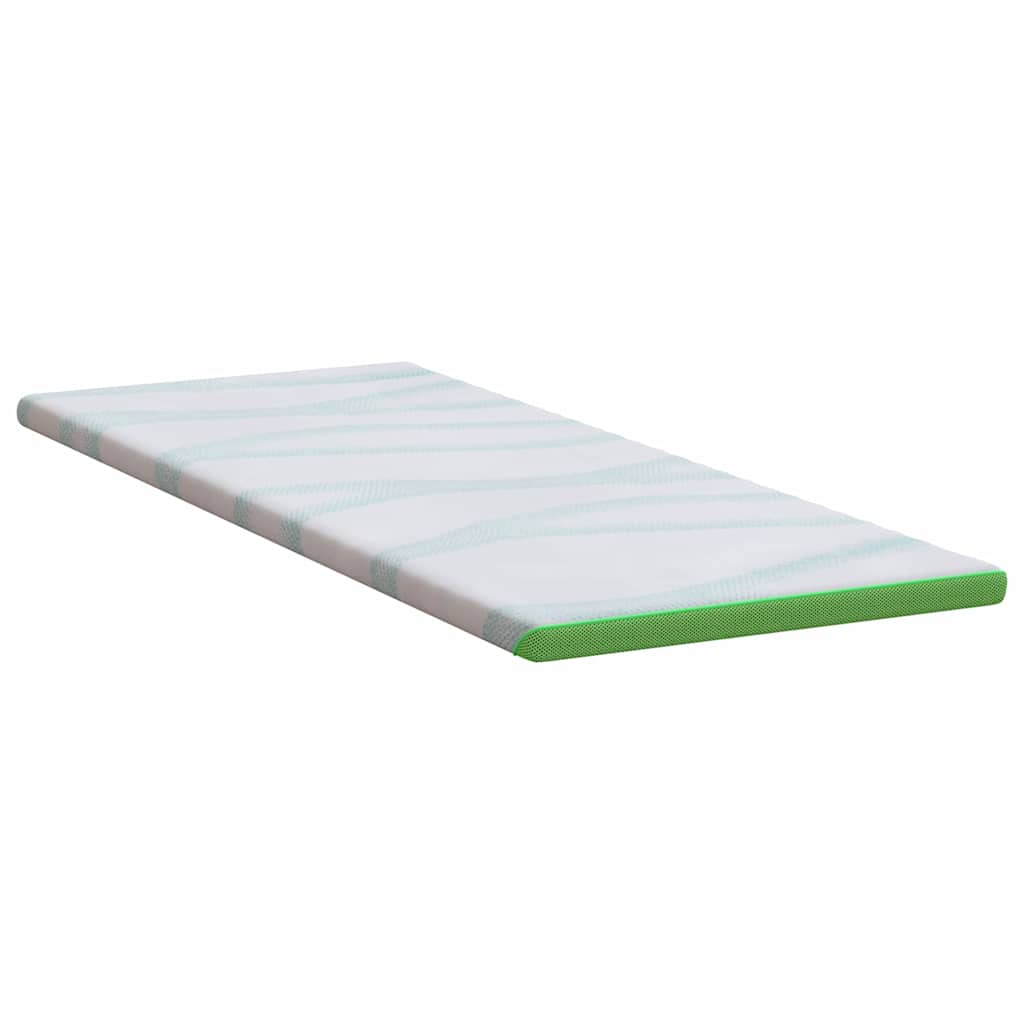vidaXL Nakładka na materac Biały i zielony 70 x 200 cm