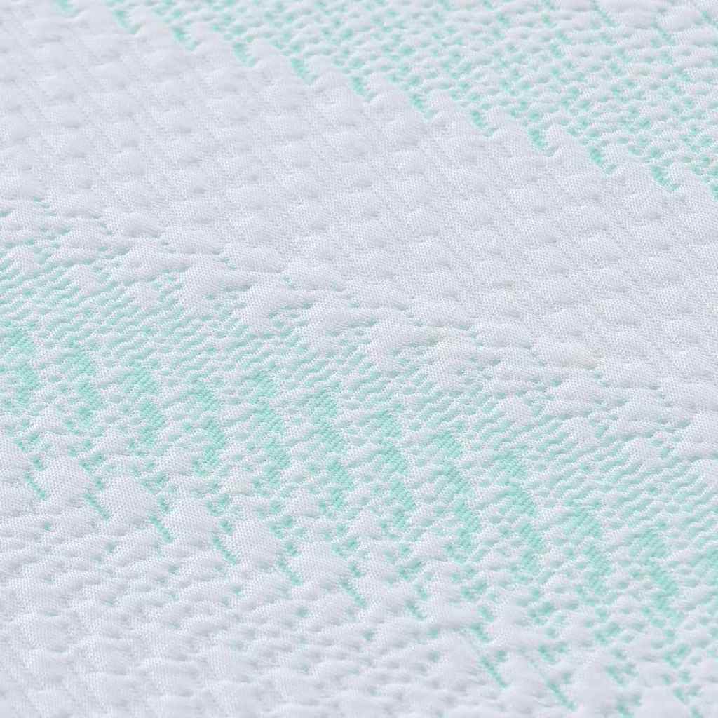vidaXL Nakładka na materac Biały i zielony 70 x 200 cm