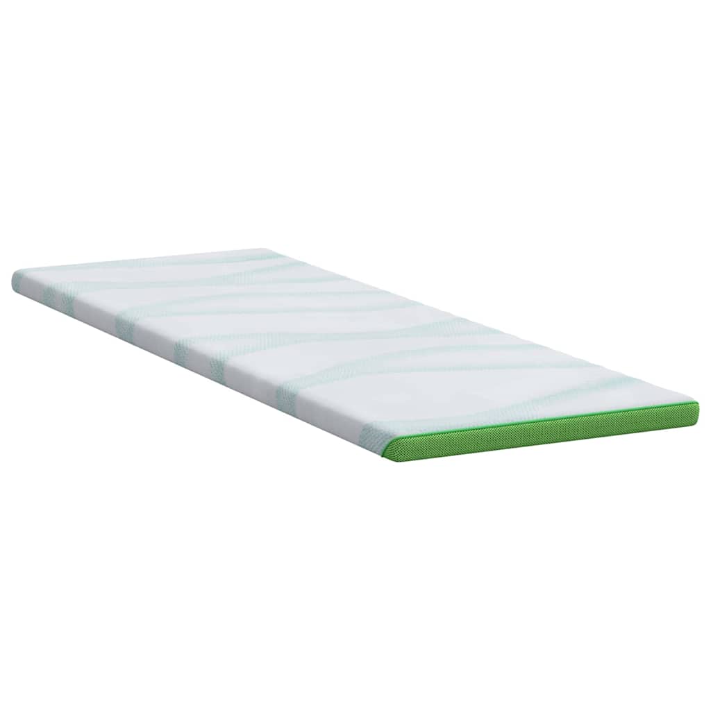 vidaXL Nakładka na materac Biały i zielony 70 x 200 cm