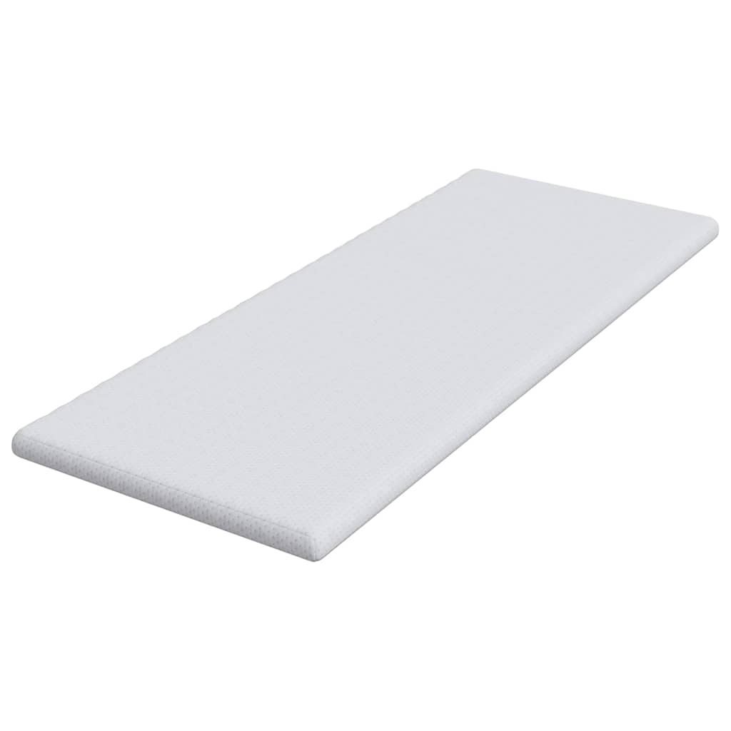 vidaXL Nakładka na materac Biały 80 x 200 cm Tkanina jacquard