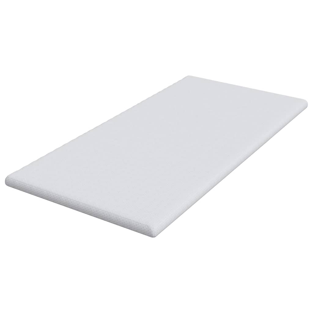 vidaXL Nakładka na materac Biały 90 x 200 cm Tkanina jacquard
