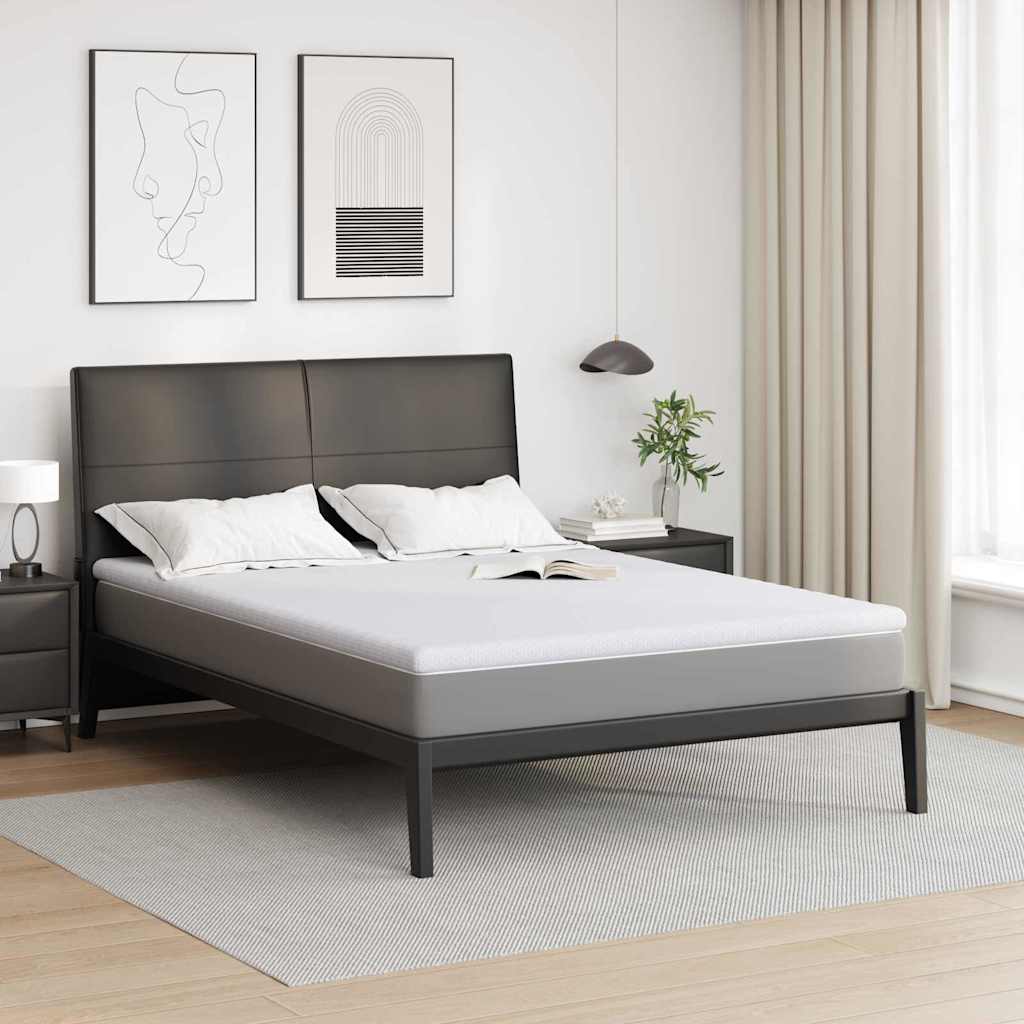 vidaXL Nakładka na materac Biały 140 x 190 cm Tkanina jacquard
