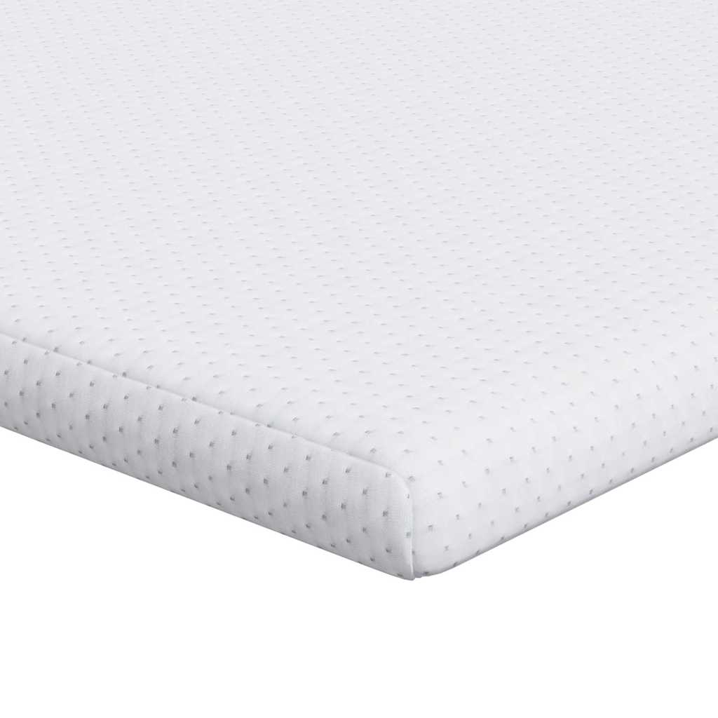 vidaXL Nakładka na materac Biały 140 x 190 cm Tkanina jacquard