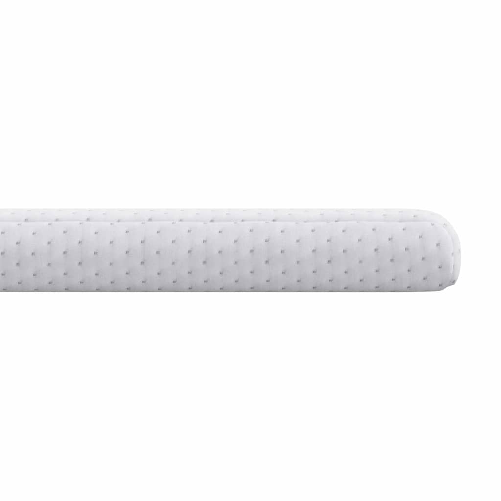 vidaXL Nakładka na materac Biały 140 x 190 cm Tkanina jacquard
