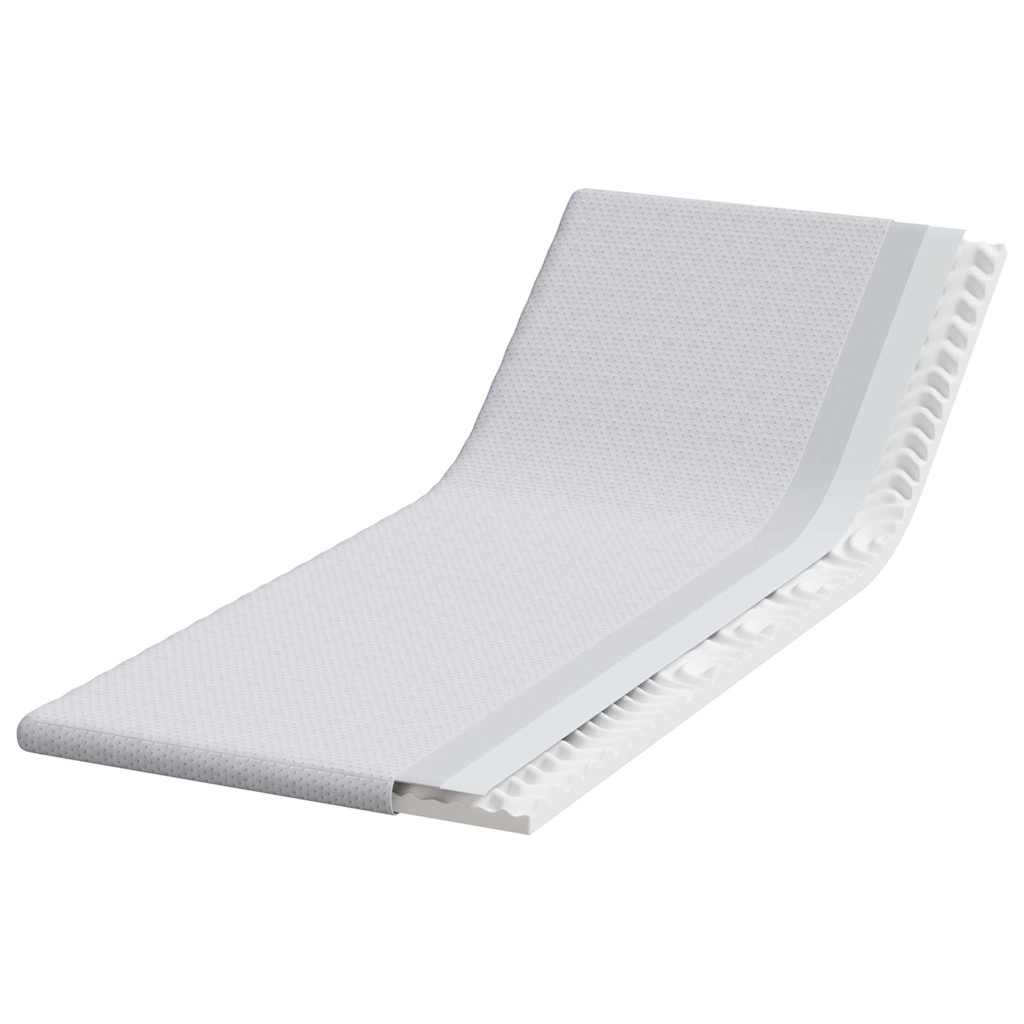 vidaXL Nakładka na materac Biały 80 x 200 cm Tkanina jacquard