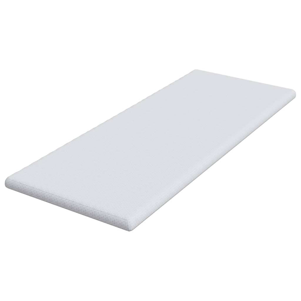 vidaXL Nakładka na materac Biały 80 x 200 cm Tkanina jacquard