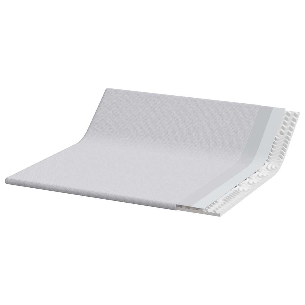 vidaXL Nakładka na materac Biały 200 x 200 cm Tkanina jacquard