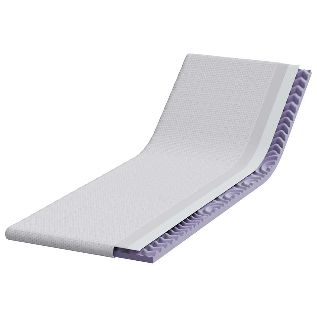 vidaXL Nakładka na materac Biały 70 x 200 cm Tkanina jacquard