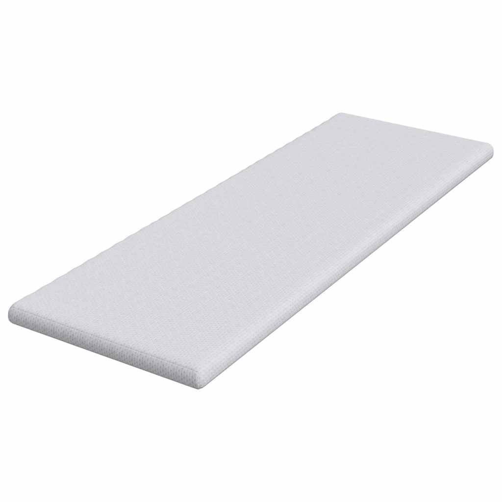 vidaXL Nakładka na materac Biały 70 x 200 cm Tkanina jacquard