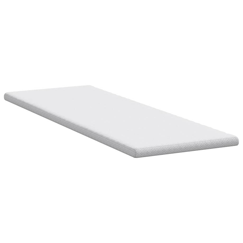 vidaXL Nakładka na materac Biały 70 x 200 cm Tkanina jacquard