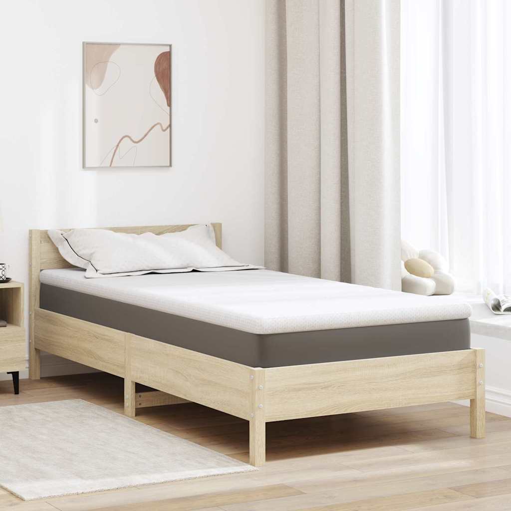 vidaXL Nakładka na materac Biały 90 x 190 cm Tkanina jacquard