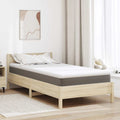 vidaXL Nakładka na materac Biały 90 x 190 cm Tkanina jacquard