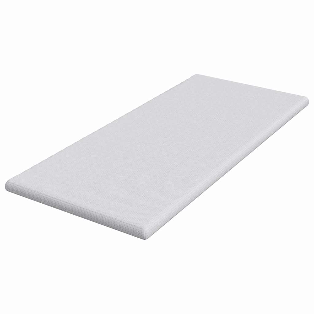 vidaXL Nakładka na materac Biały 90 x 190 cm Tkanina jacquard