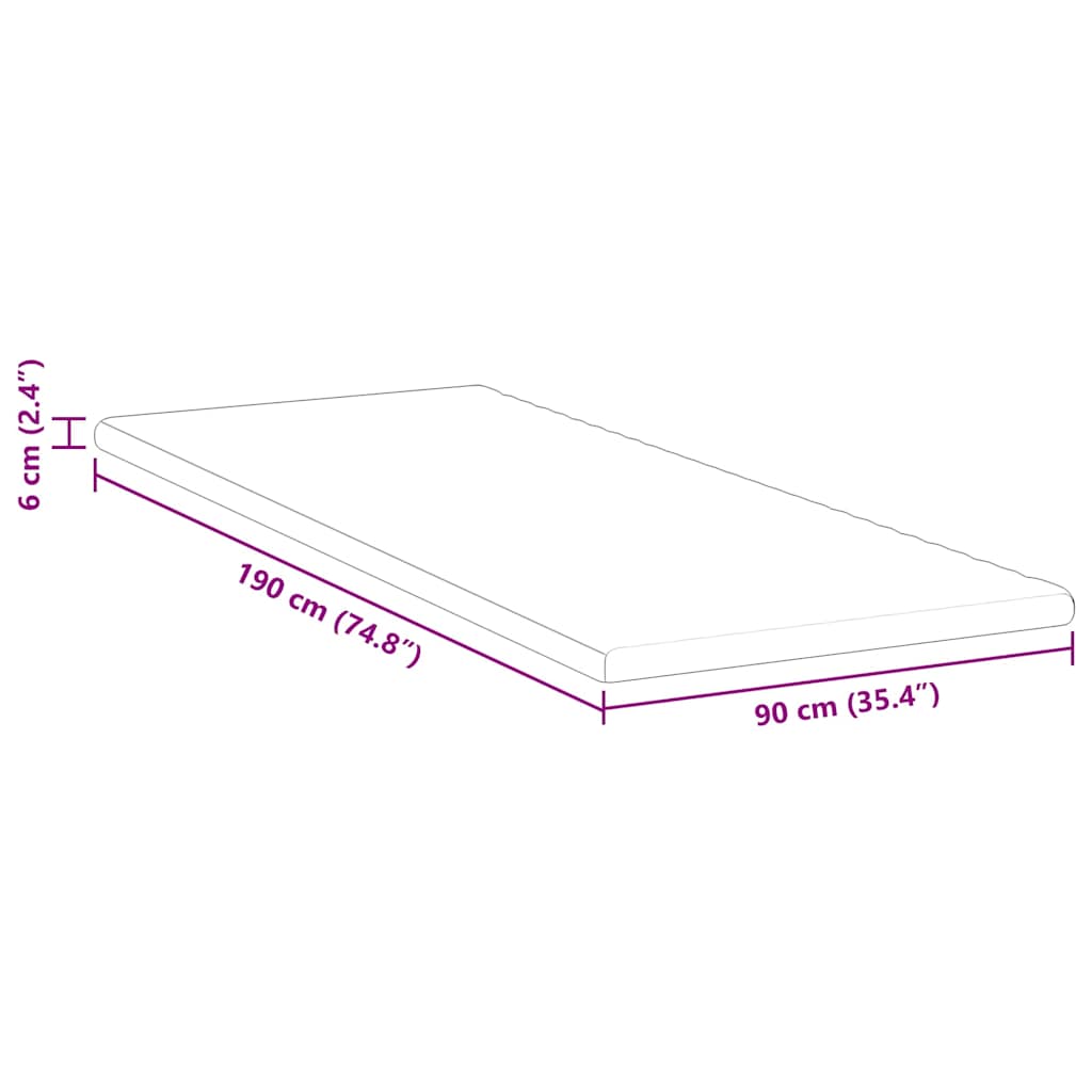 vidaXL Nakładka na materac Biały 90 x 190 cm Tkanina jacquard