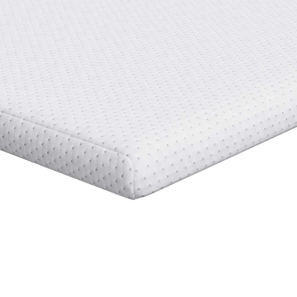 vidaXL Nakładka na materac Biały 200 x 200 cm Tkanina jacquard