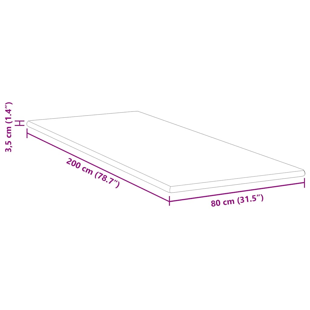vidaXL Materac topper z pianki pamięciowej 80 x 200 cm Thick Miękki