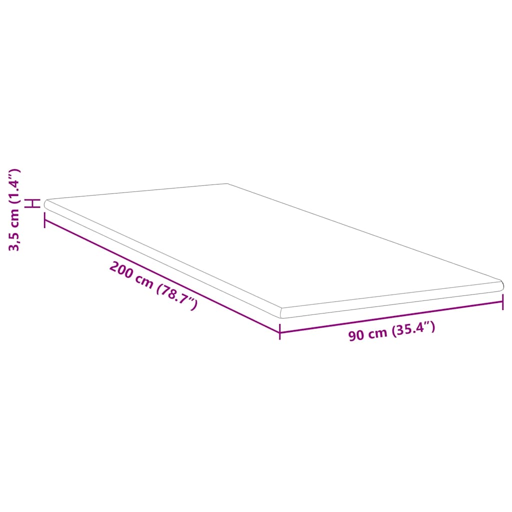 vidaXL Materac topper z pianki pamięciowej 90 x 200 cm 3,5 cm Thick