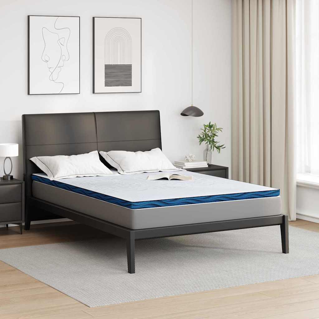 vidaXL Nakładka na materac Biały 140 x 190 cm Tkanina żakardowa