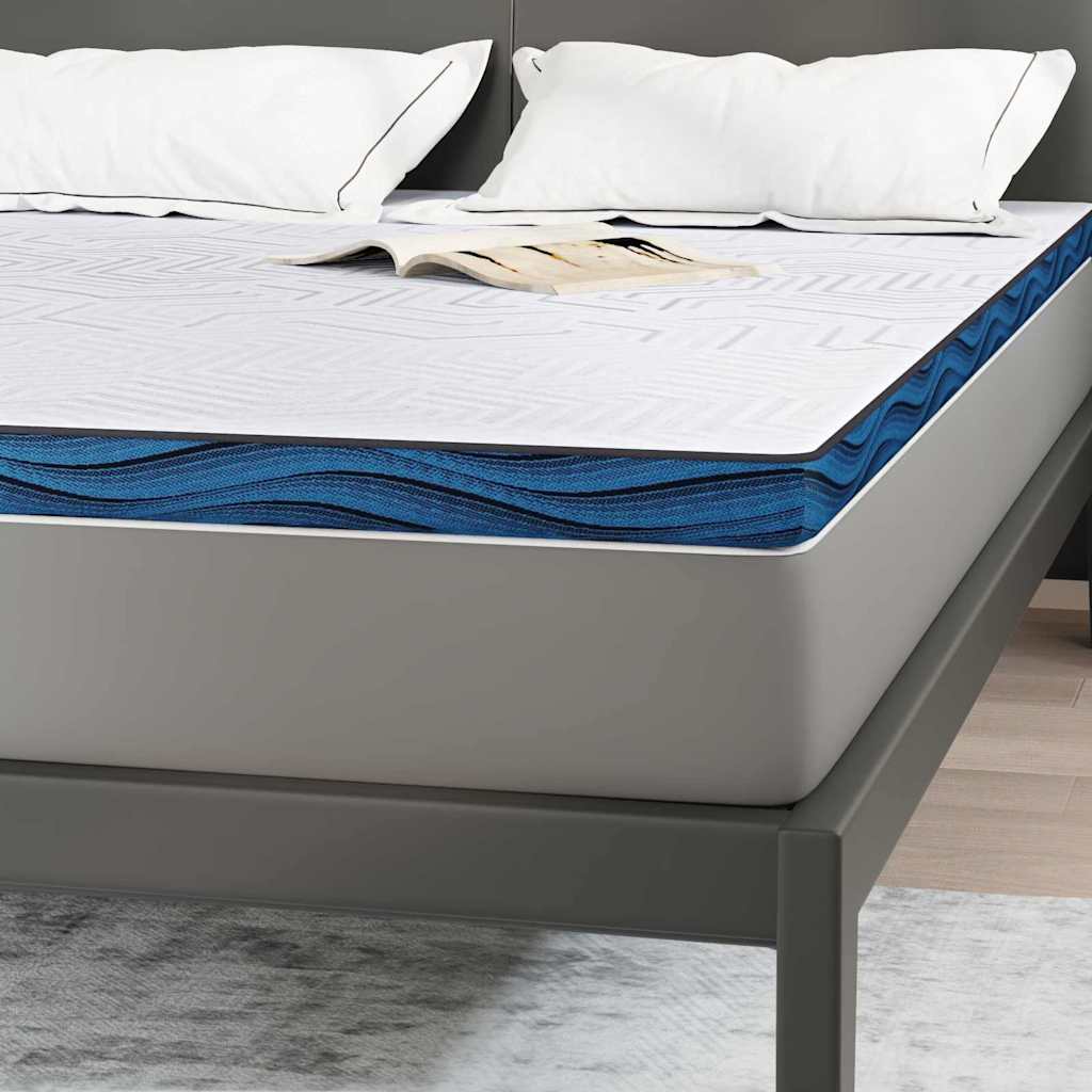 vidaXL Nakładka na materac Biały 140 x 200 cm Tkanina żakardowa