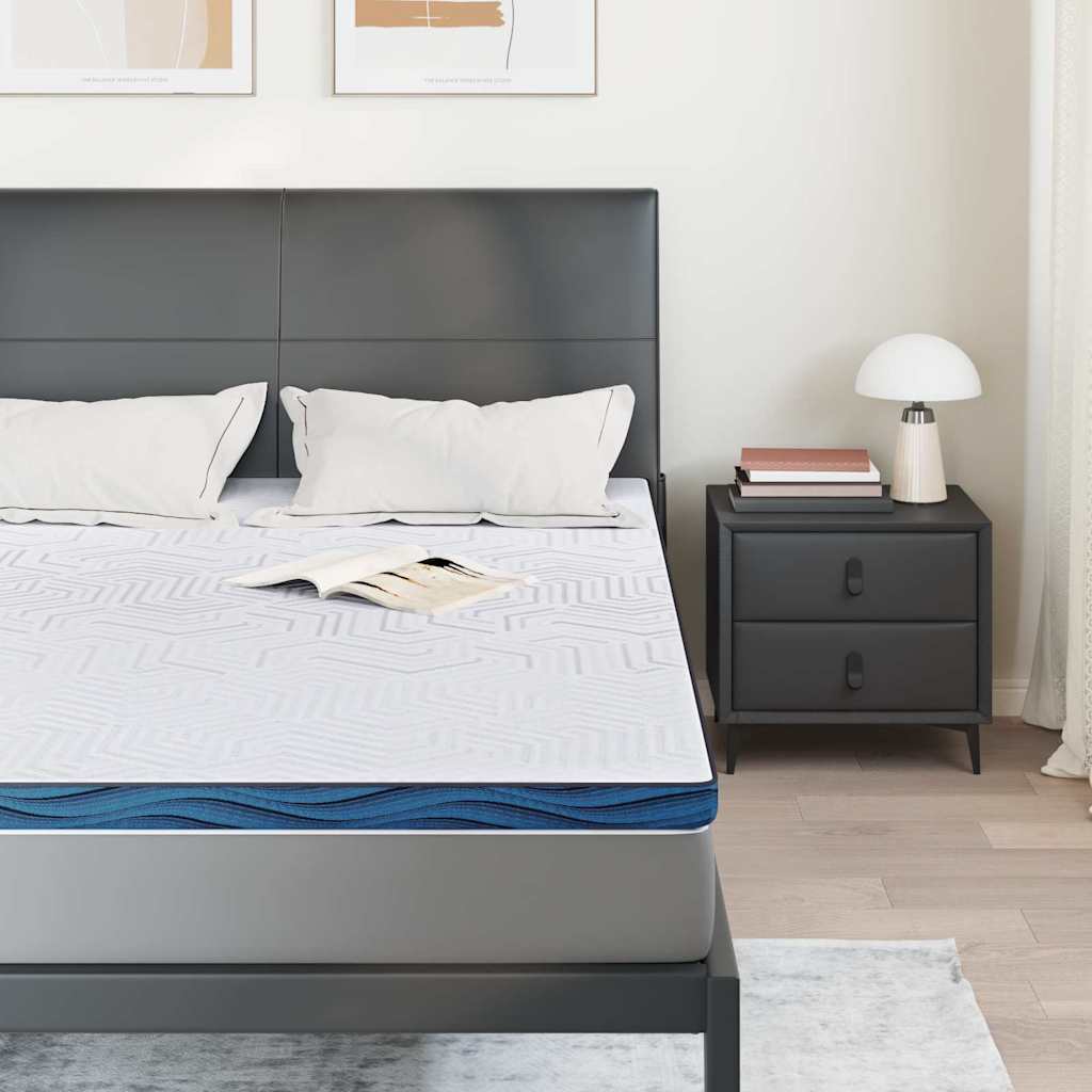 vidaXL Nakładka na materac Biały 160 x 200 cm Tkanina żakardowa