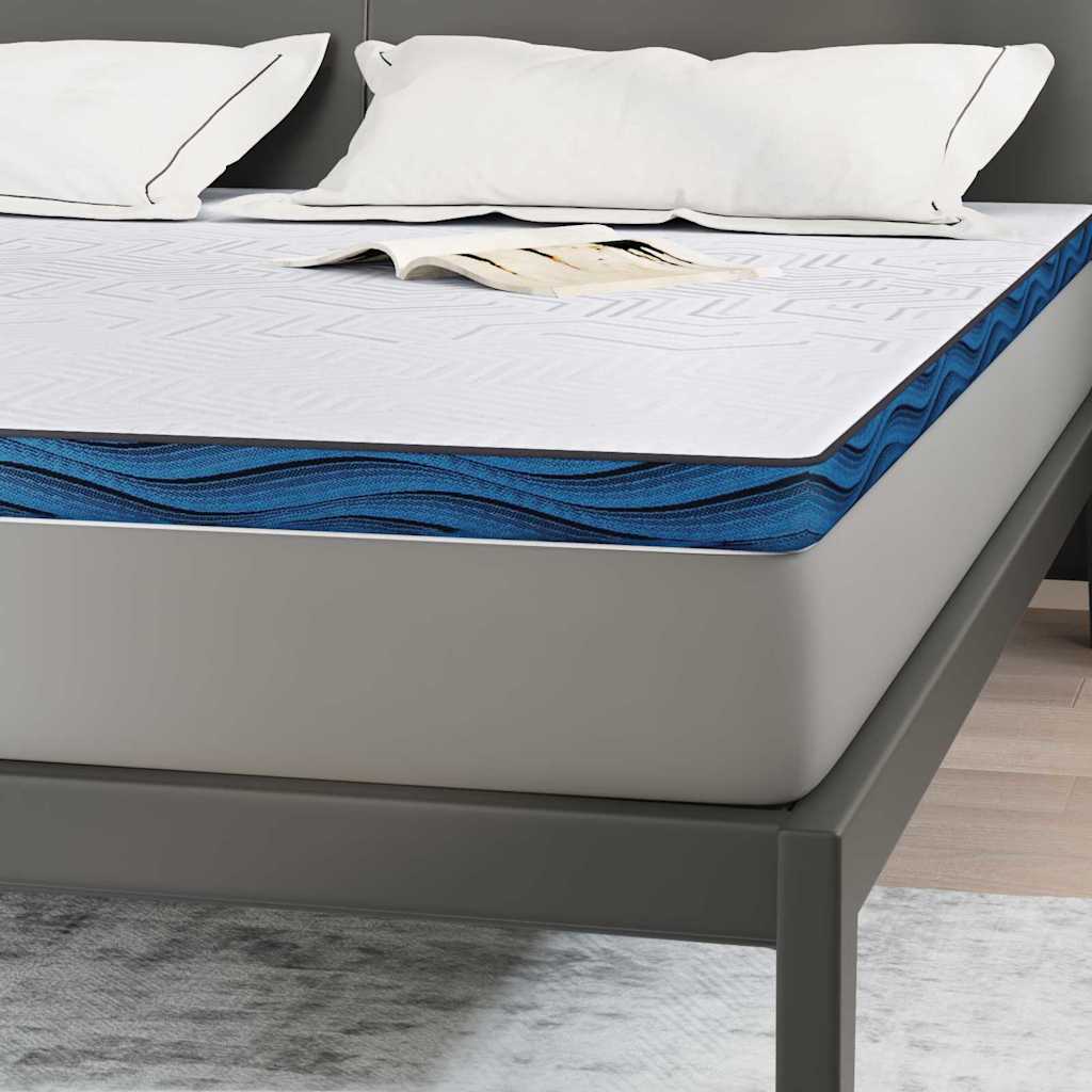 vidaXL Nakładka na materac Biały 180 x 200 cm Tkanina żakardowa