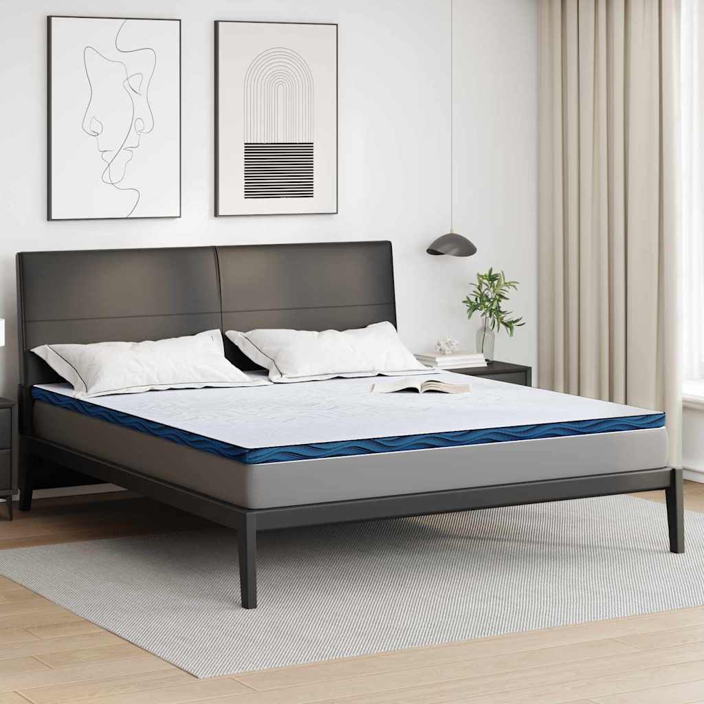vidaXL Nakładka na materac Biały 180 x 200 cm Tkanina żakardowa