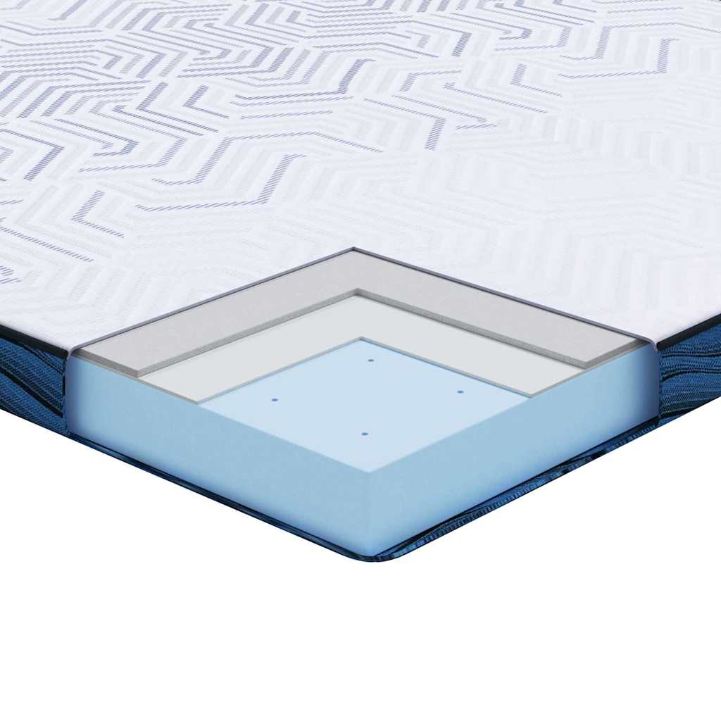 vidaXL Nakładka na materac Biały 80 x 200 cm Tkanina żakardowa