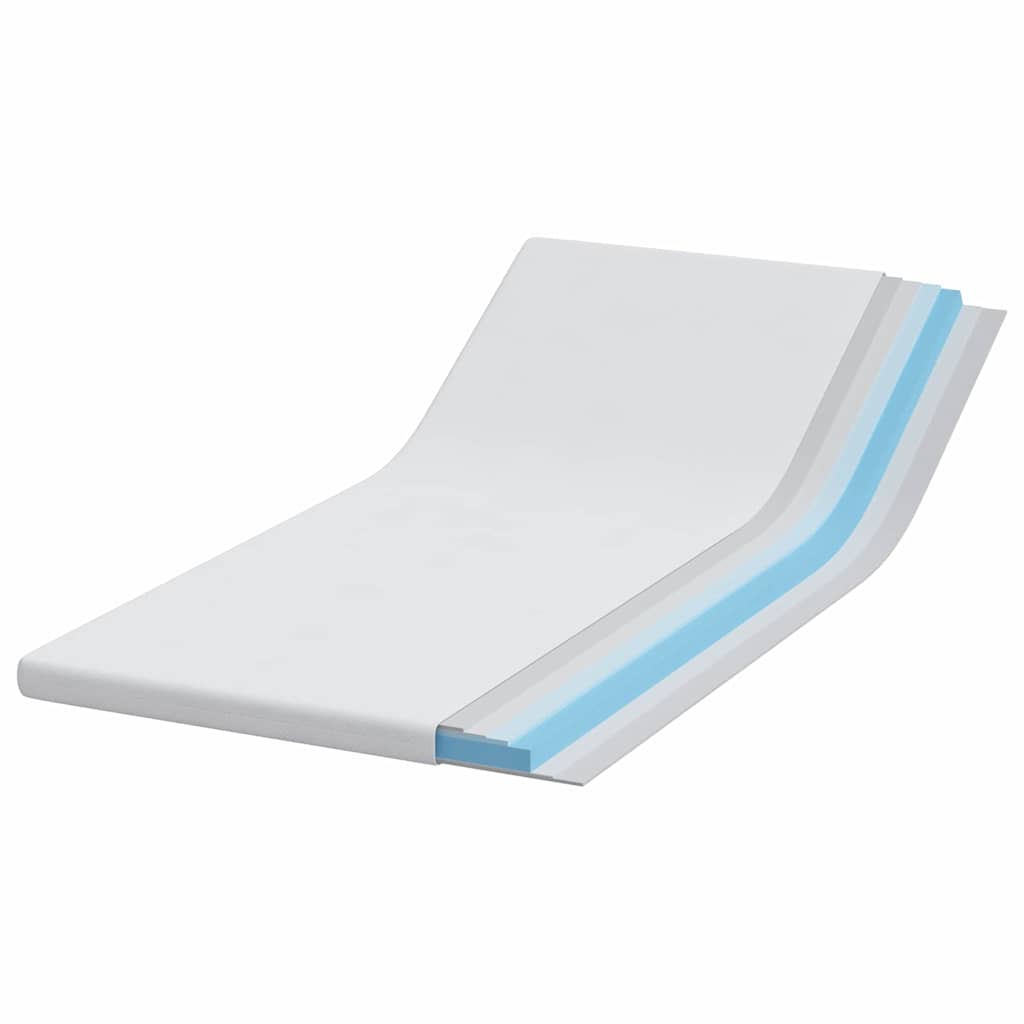 vidaXL Nakładka na materac Biały 90 x 190 cm Tkanina żakardowa