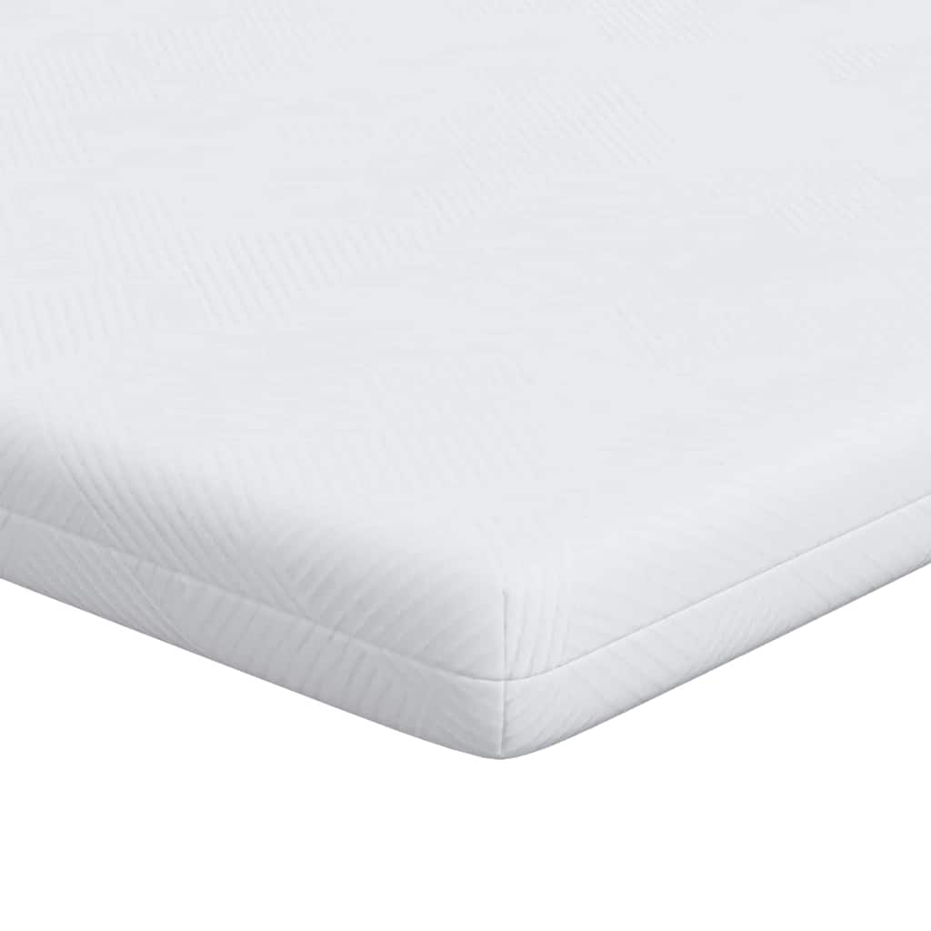 vidaXL Nakładka na materac Biały 140 x 200 cm Tkanina żakardowa