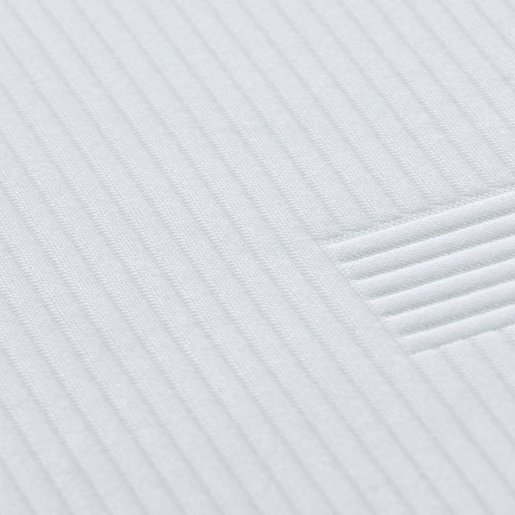 vidaXL Nakładka na materac Biały 200 x 200 cm Tkanina żakardowa