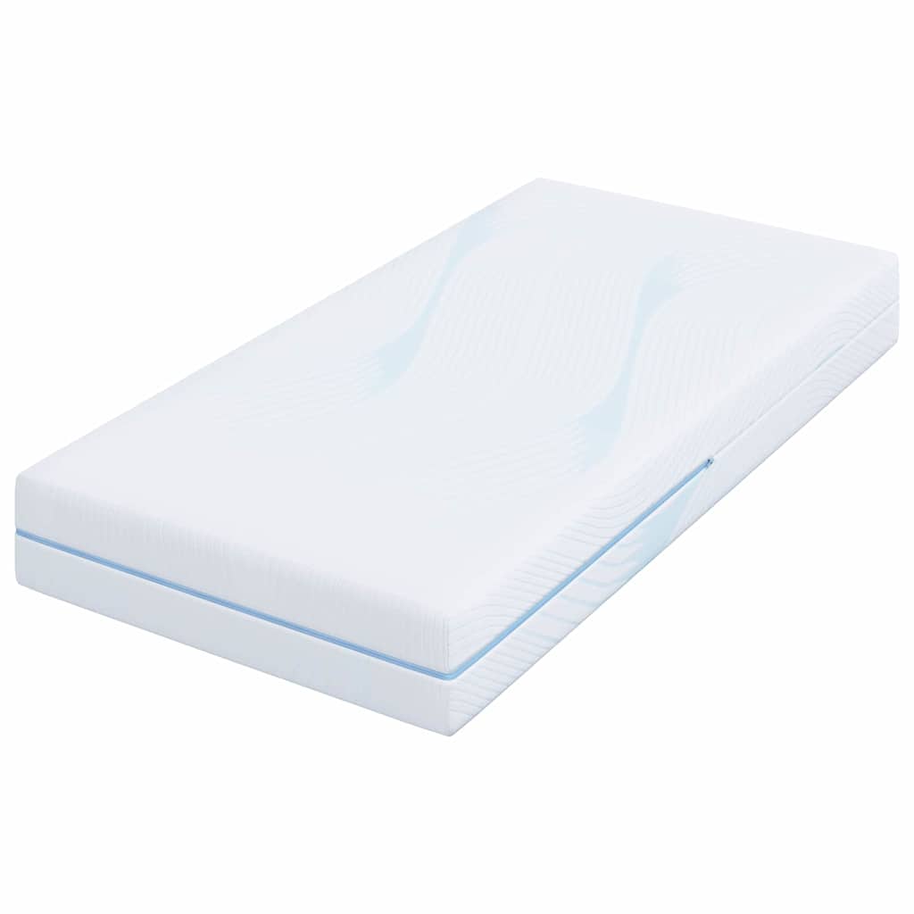 vidaXL Materac Biały 80 x 160 cm Tkanina żakardowa