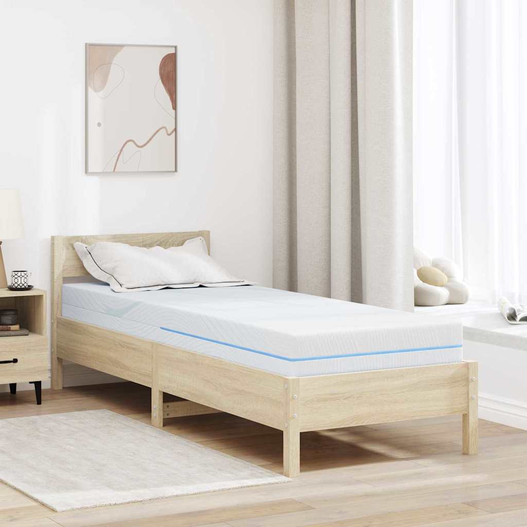 vidaXL Materac Biały 80 x 200 cm Tkanina żakardowa
