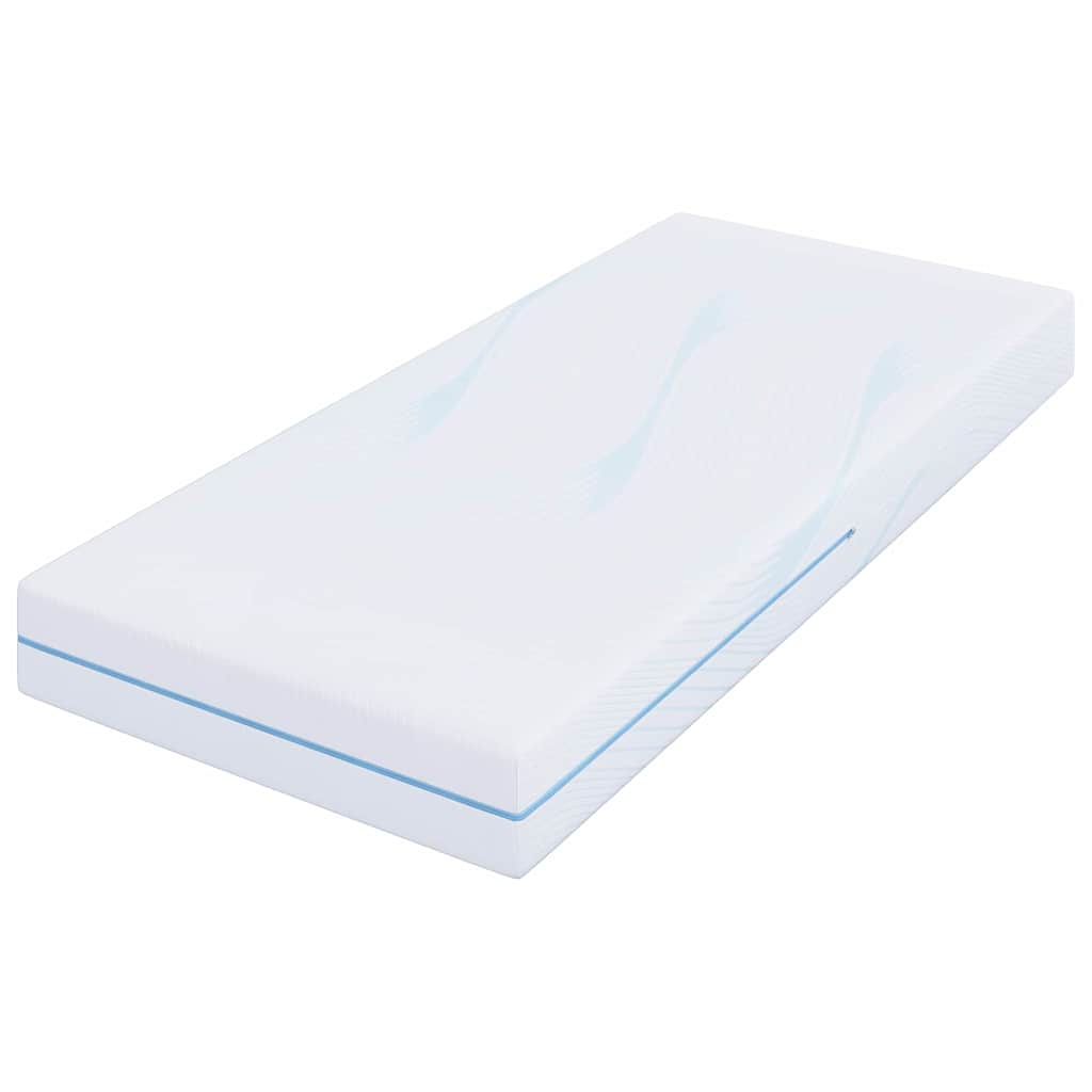 vidaXL Materac Biały 80 x 200 cm Tkanina żakardowa