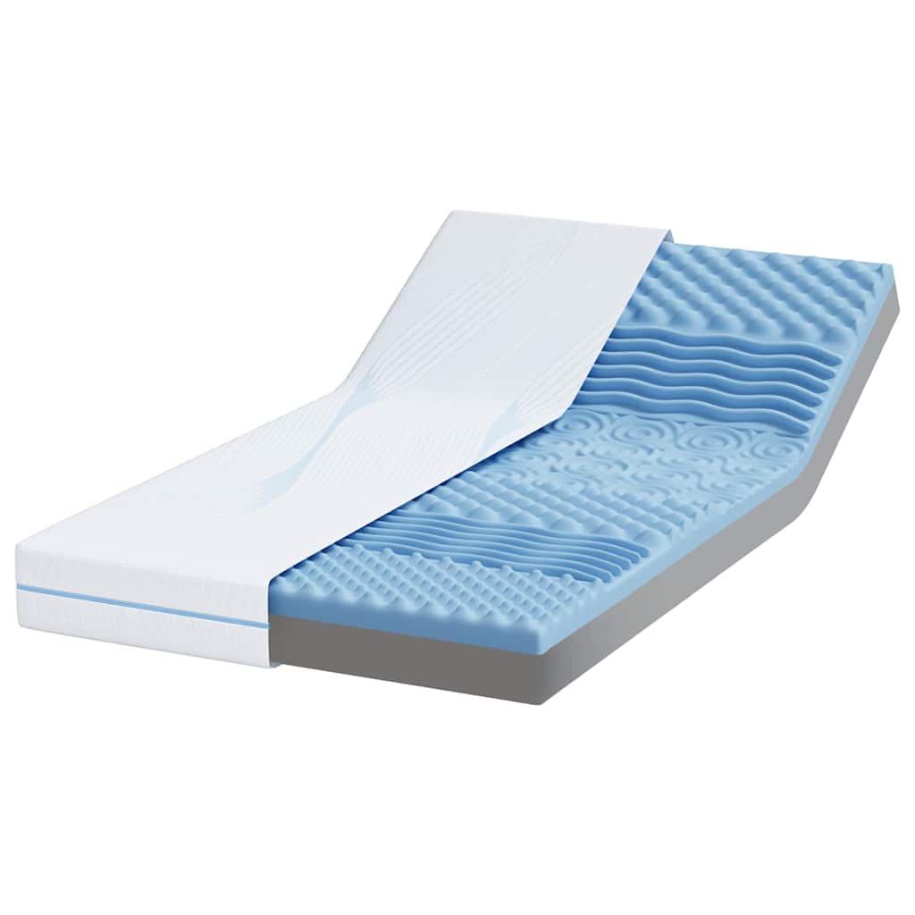 vidaXL Materac Biały 90 x 190 cm Tkanina żakardowa
