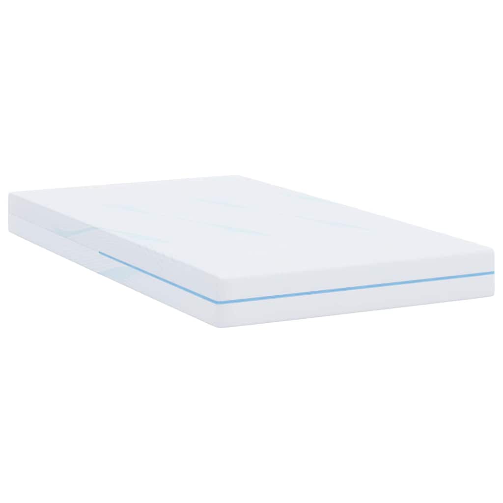 vidaXL Materac Biały 90 x 190 cm Tkanina żakardowa