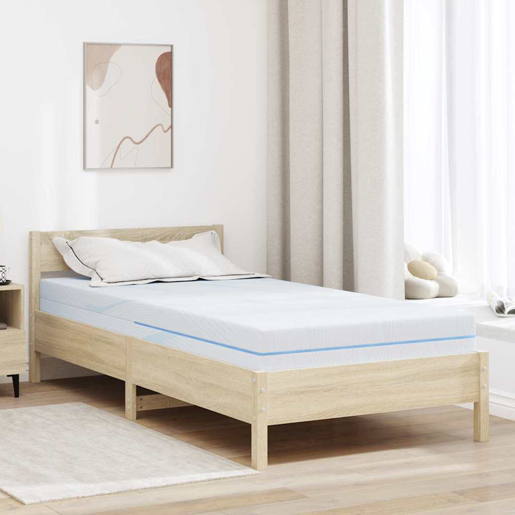 vidaXL Materac Biały 90 x 200 cm Tkanina żakardowa